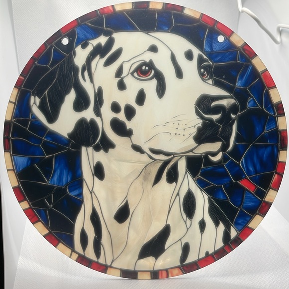 Suncatcher Acrylic Dalmatian Dog Puppy 7.5” Home Cabin Decor Gifts - Picture 2 of 2